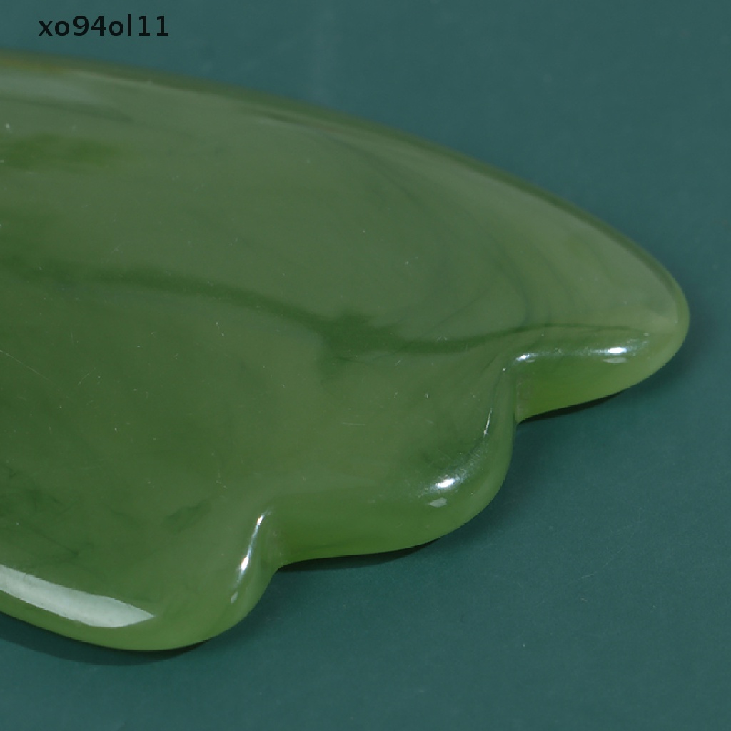 (Hot Sale) Alat Kesehatan: Papan Pijat Gua Sha Bahan Resin Warna Hijau Untuk Wajah Dan Tubuh