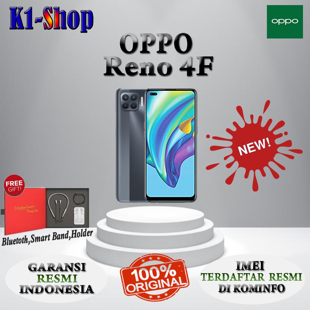Promo Cuci Gudang Hp  HP BARU RENO 4F RENO4F RAM 8/128 GB GARANSI RESMI OPPO INDONESIA  Hp Murah