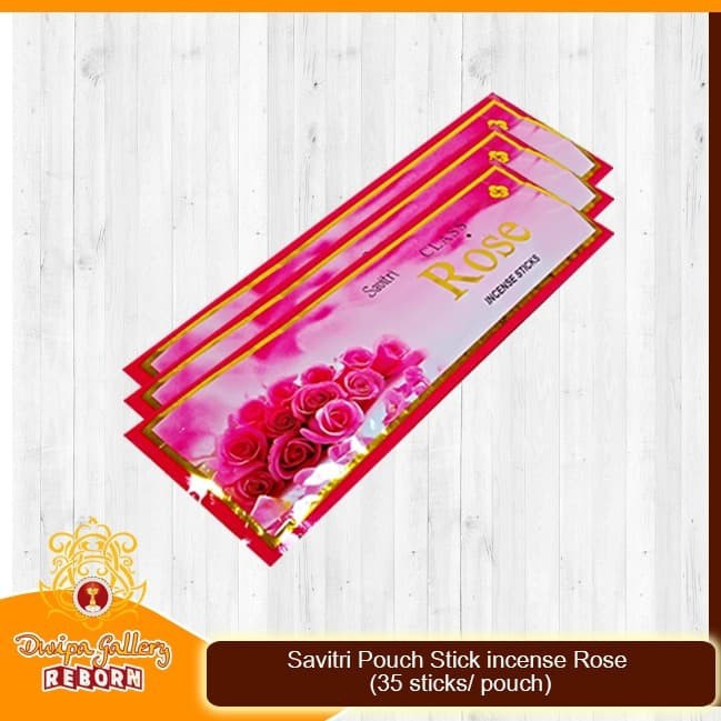 Dupa/Hio Wangi India Savitri Pouch Stick Incense Rose (35 Sticks)