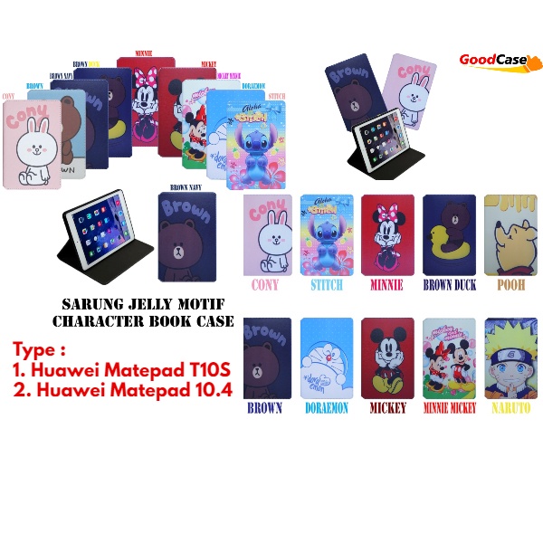 GoodCase - Case Tab Huawei Matepad SE 10.4 | Matepad 10.4 | Matepad T10S Motif Kartun Sarung Jelly