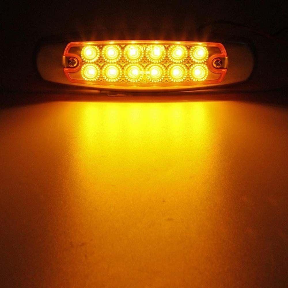 Lanfy Lampu Mobil Side Marker Universal Amber Bus 24V Caravan Boat Clearance Lamp