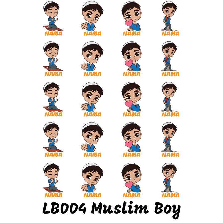 

Sticker Nama Cutting Label Waterproof Tahan Air Little Boy 04 (LB004)