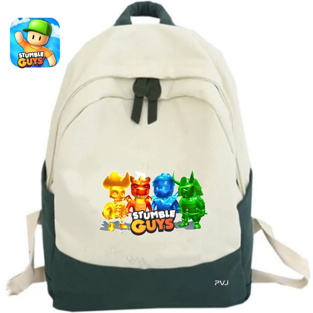 PVJ Tas Sekolah Anak SD Backpack Karakter Skin Stumble Guys