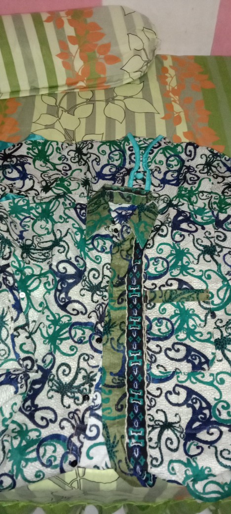 Maura Couple - Sania Ruffle Batik Couple Ori Ndoro Jowi Suryandhanu Dnt Garansi Termurah Shope 421