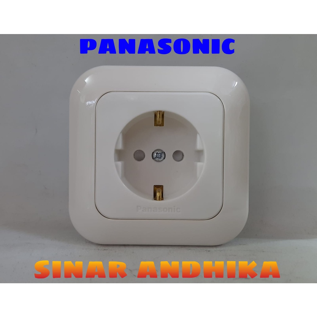 STOP KONTAK SINGLE (CP) PUTIH INBOW PANASONIC WEJP 1121-7+WEJ 5911N