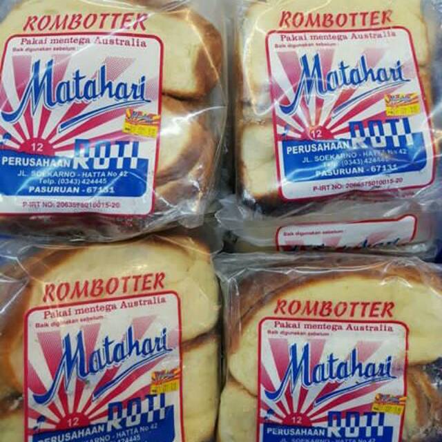 

Roti Sisir Rombotter Matahari