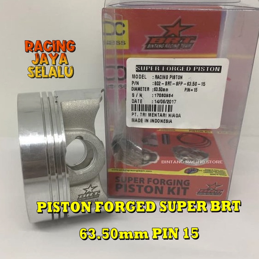Piston Forged Super BRT 63.50mm / 63 5mm PIN 15 Honda CBR 250 Yamaha R25