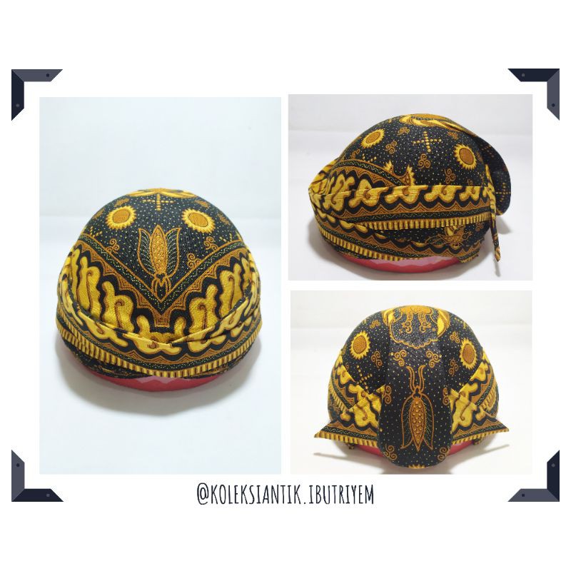 Blangkon Solo Ksatrian Alusan Batik Printing