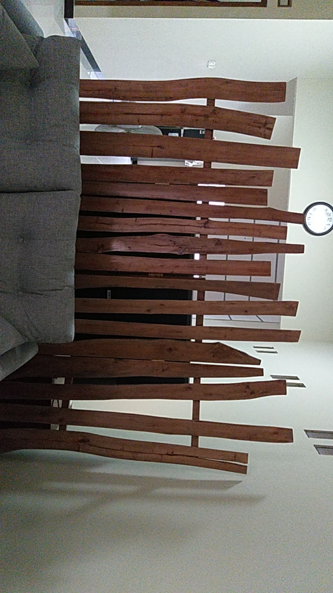 Penyekat Partisi Ruangan Natural Wood 4 Daun | Pembatas Sketsel Kayu