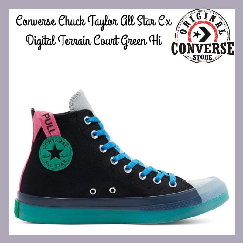 ORIGINAL CONVERSE CHUCK TAYLOR ALL STAR CX DIGITAL TERRAIN COURT GREEN Hi 170138C MENS