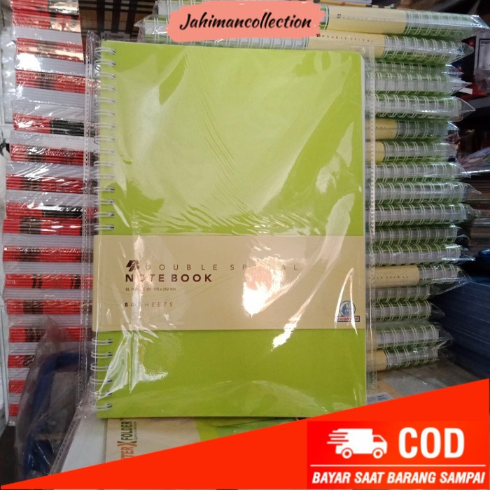 

✨ BISA COD ✨ note book double spiral B5 80 shet