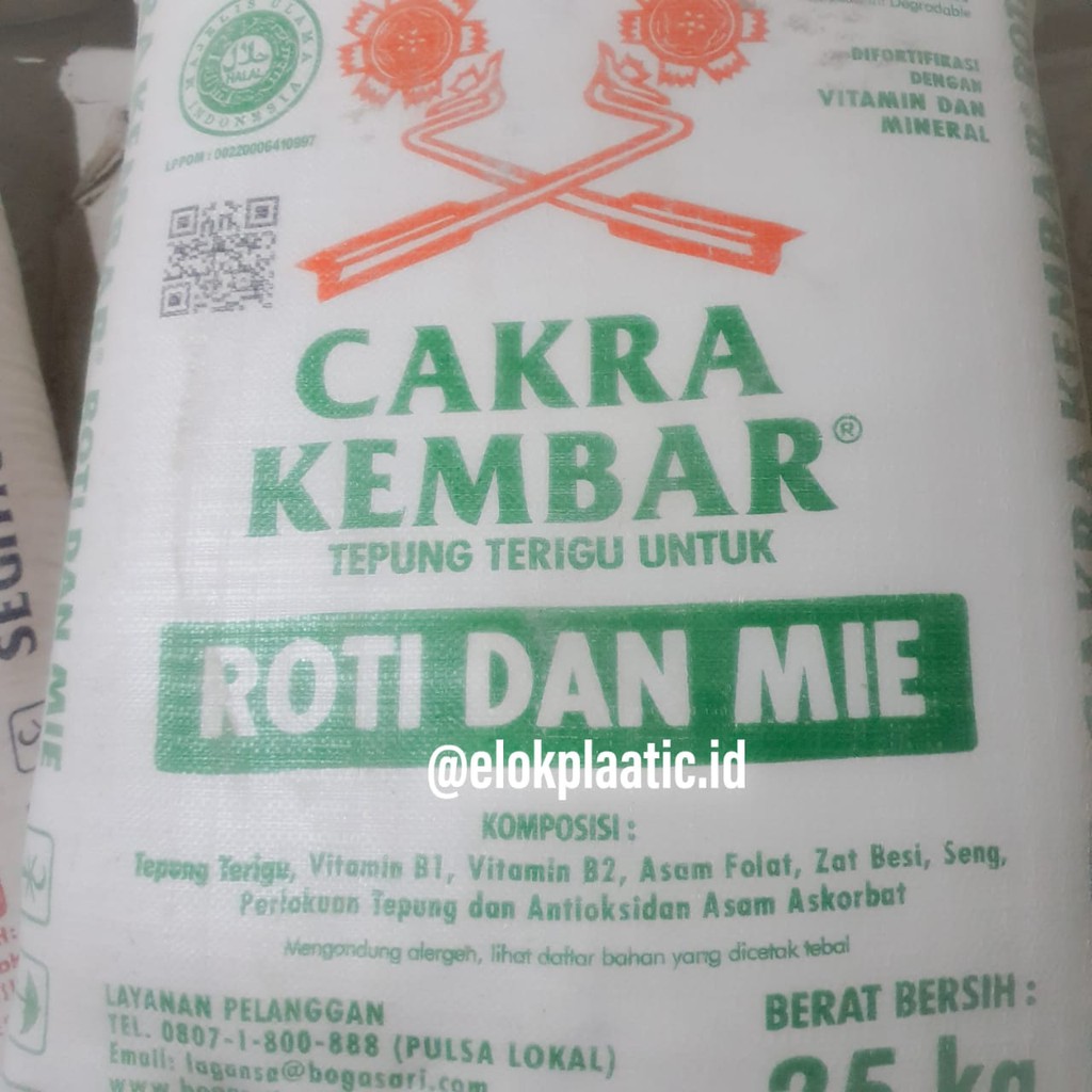 

Terigu Cakra Kembar Kemasan Karung 25kg