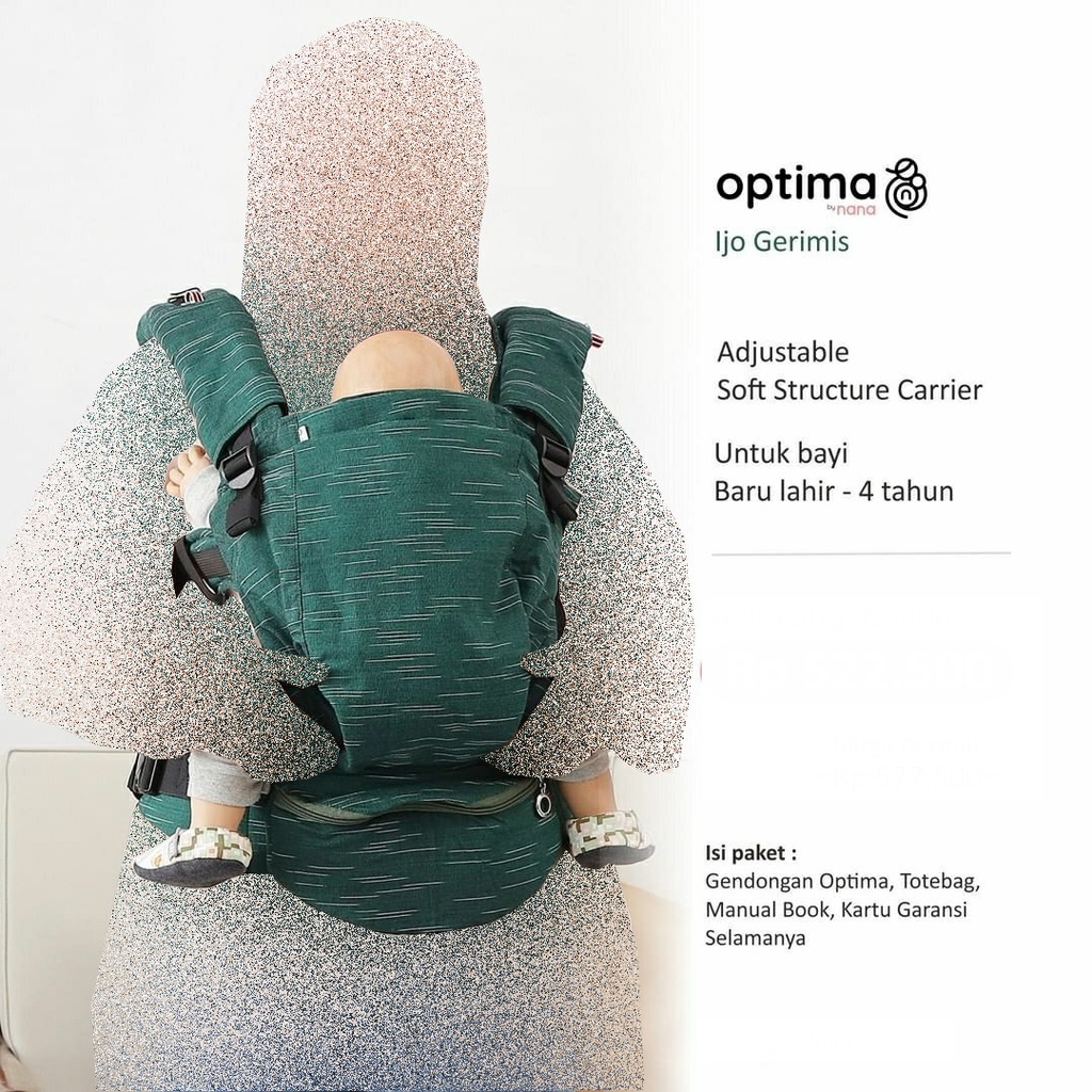 OPTIMA GERIMIS by Nana Babycarrier - Gendongan Ergonomis M-Shape Payakumbuh