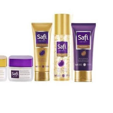 ☉ Paket Perawatan Safi Age Defy Cream Cleanser - AD Deep Exfoliator - Gold Water - Day & Night Cream