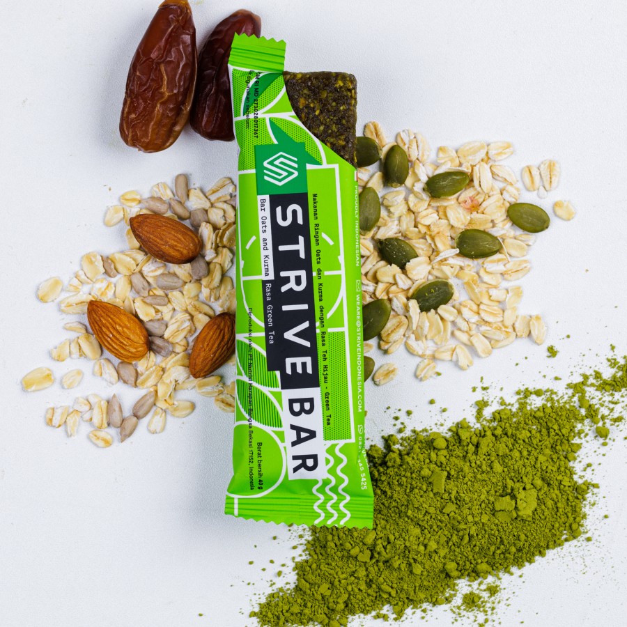 STRIVE BITE RASA GREEN TEA ENERGY BAR SATUAN