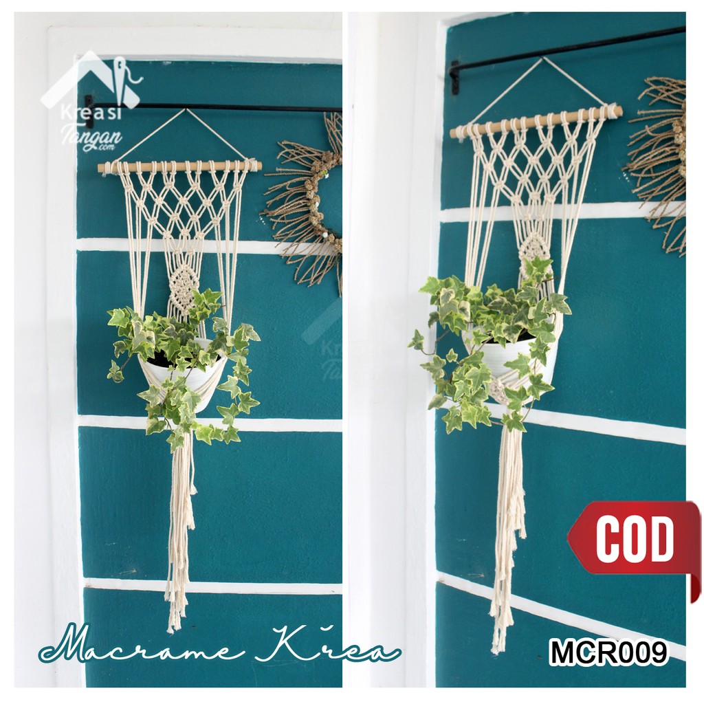 WALL HANGING MACRAME UNTUK POT BUNGA MCR009