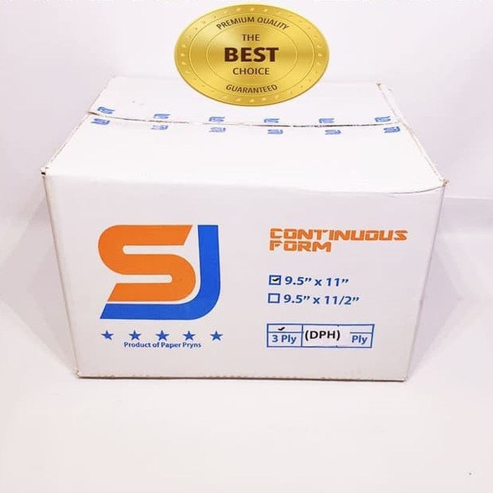 

CONTINUOUS FORM 9,5/2 X 11/2 3PLY SJ STANDAR (DPH - BAGI 4)