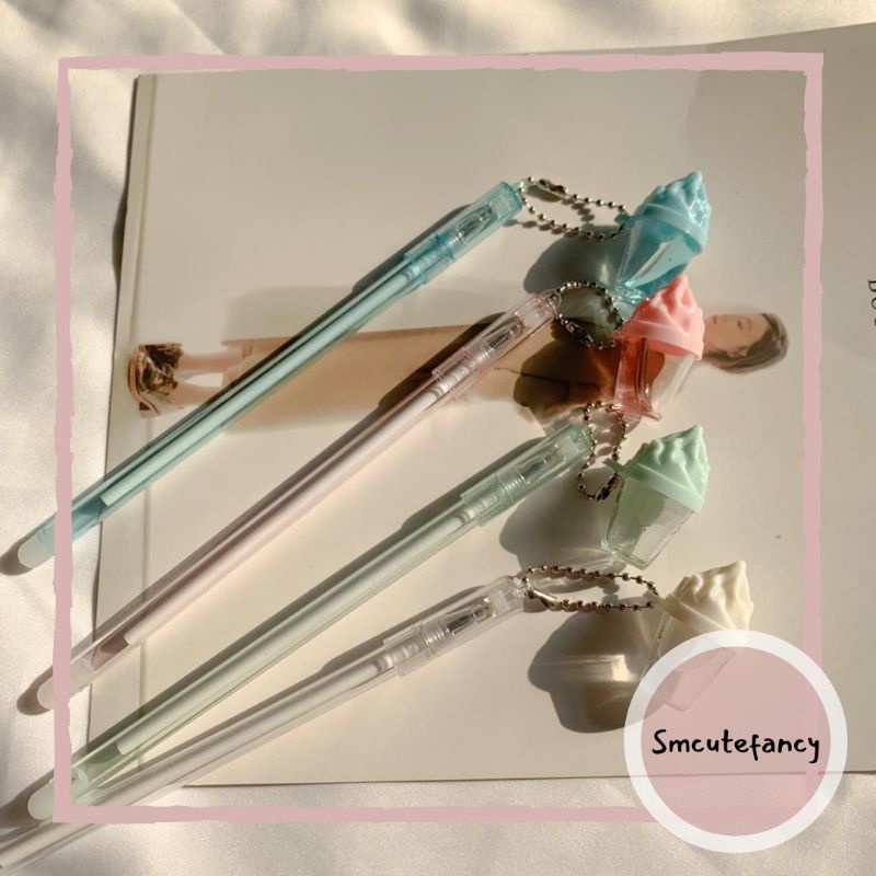 

Pen Gel Gantungan Ice Cream Slime Unik Lucu Murah