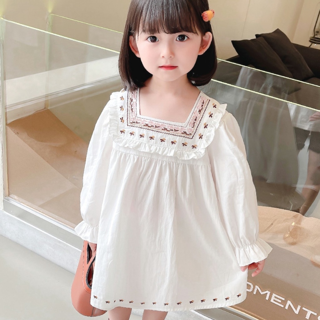 Baju MUslim anak  Baju babtis . dress anak bayi putih . baju aqiqah   CECIL dress DRESS ANAK PUTIH-5
