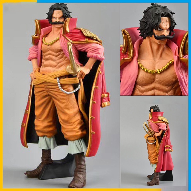 Mainan Action Figure Anime One Piece Gol D Roger The Grandline Men Wano Country 23cm Bahan PVC Untuk Koleksi