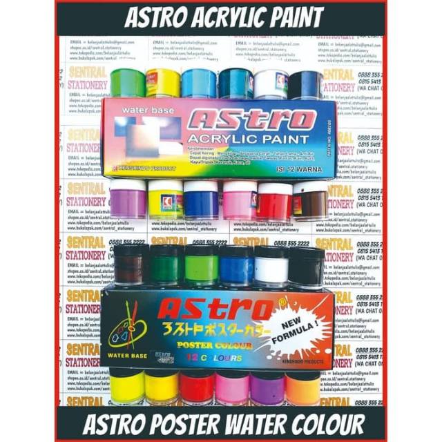 astro asturo cat air akrilik spotlight acrylic paint 20 cc 12 warna