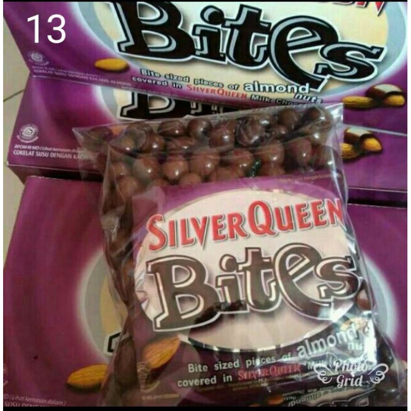 

SILVERQUEEN BITES CASHEW ALMOND DARK - COKELAT SILVER QUEEN BITES 1 KG