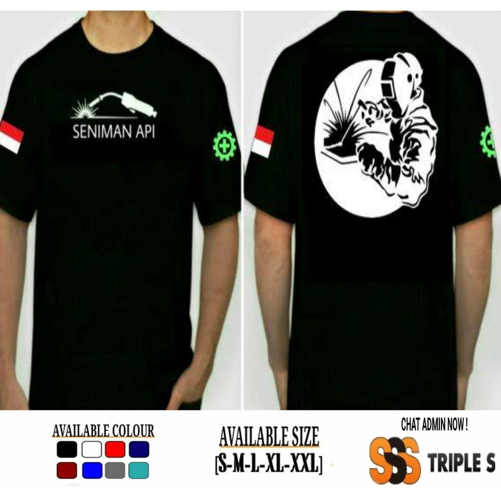 KAOS WELDER SENIMAN API KAOS TUKANG LAS