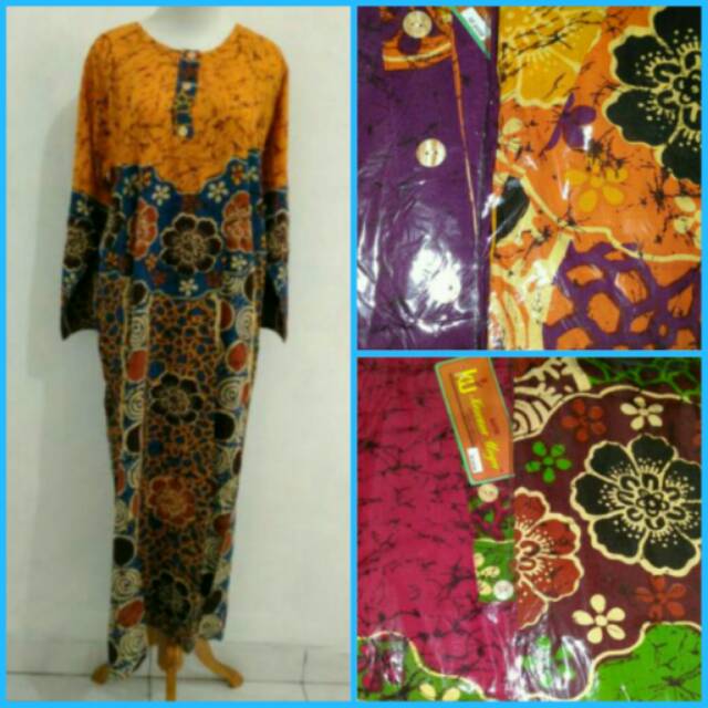 Daster gamis batik kencana ungu