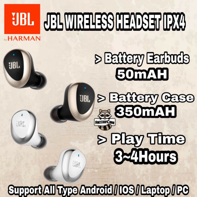 TRUE WIRELESS EARBUDS JBL SUPER BASS HEADSET BLUETOOTH JBL EARBUDS WATERPROOF WIRELESS HEADSET JBL