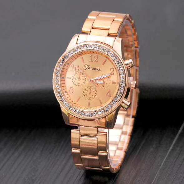 Jam Geneva Wanita Analog Diamond Fashion Casual Lady Wrist Watch Import / Jam Tangan Wanita Geneva