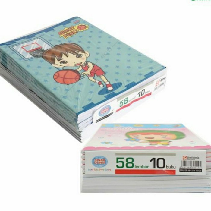 

Buku Tulis Sinar Dunia 58 Lembar / Buku Tulis Sidu 58 Lbr