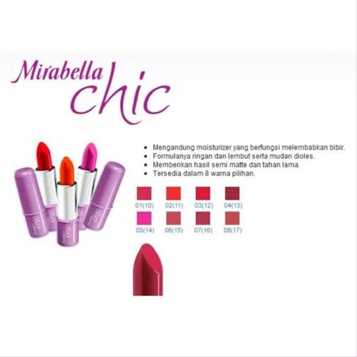❤ jselectiv ❤ MIRABELLA CHIC Lipstick | Lipstick Batang MIRABELLA