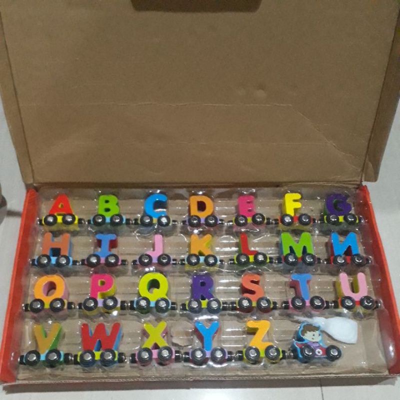 Alphabet Magnetic car. Magnetic Alphabet Car