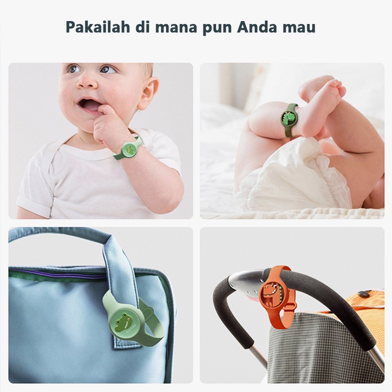 Gelang Anti Nyamuk Anal-Anak + LED Gelang lucu Gelang jam tangan (Packaging Dus)/C213