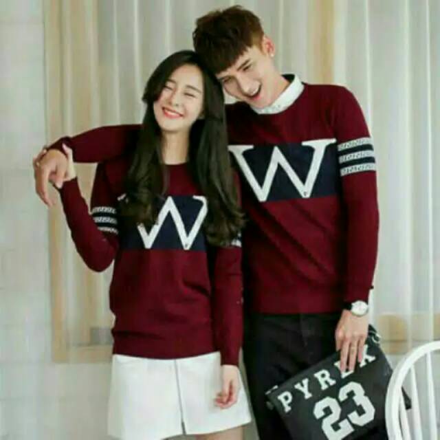 couple sweater / couple w / couple wonder  / sweater pasangan