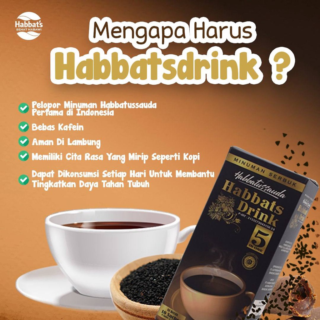 Habbatussauda Habbats Drink 5 in 1 Habatusauda Original Asli