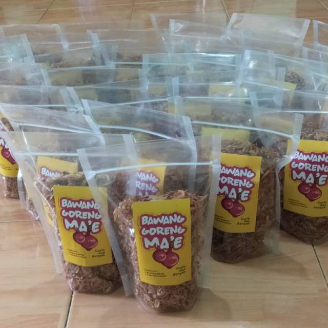 

Bawang goreng ukuran Ma'e