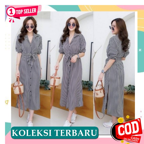 Zaline - Zaline - Dress Pesta Wanita Remaja Muslim Modern Mewah Elegan Maxi Tiara Black [Dress 0117]