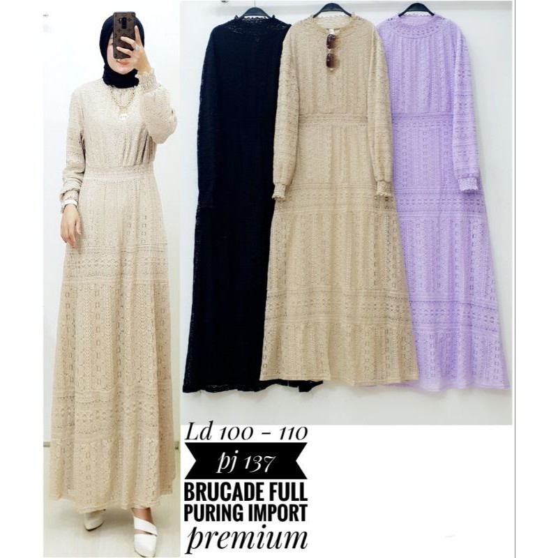 DRESS BROKAT IMPORT PREMIUM FULL FURING