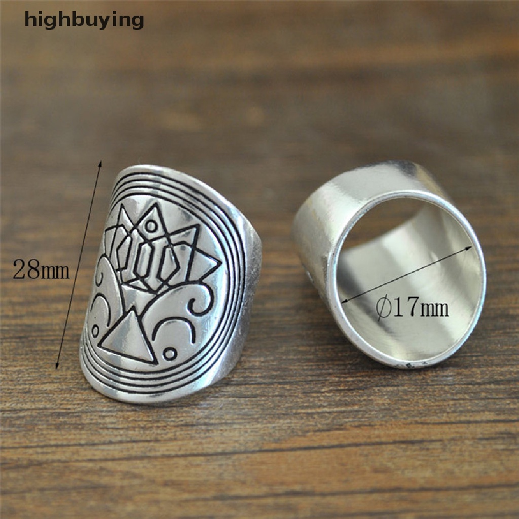 Hbid 4PCS / Set Cincin Knuckle Silver Gaya Boho Vintage Tibet Desain Ukiran Untuk Wanita