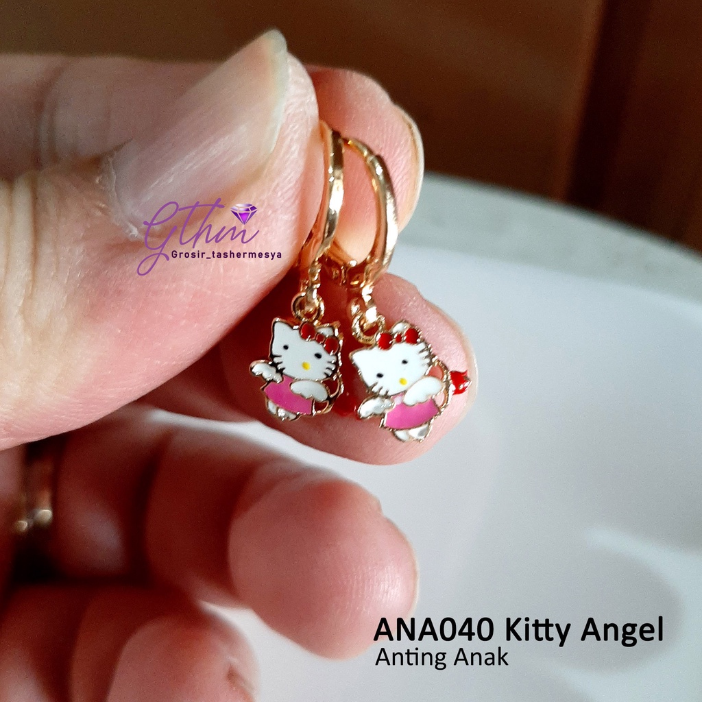 Anting Anak Kitty Perhiasan Fashion Import Gold Plated Jewelry Anti Karat ANA037 GTHM