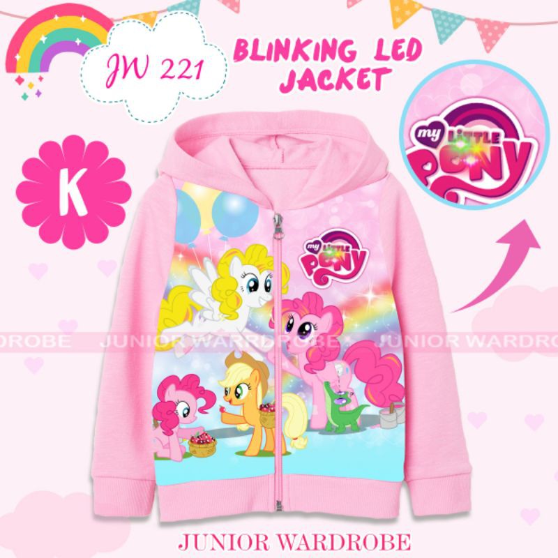 Jaket anak perempuan JW 221 blinking LED