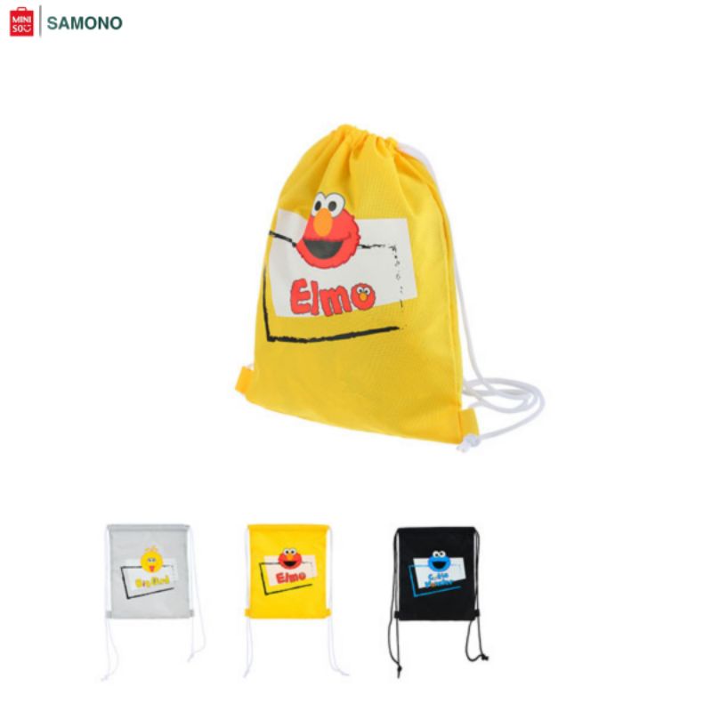 MINISO SESAME STREET DRAWSTRING BACKPACK | TAS TALI SERUT