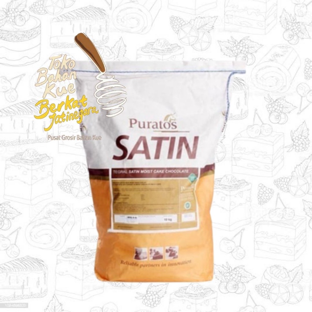 TEGRAL SATIN / TEPUNG PREMIX MOIST CHOCO CAKE PURATOS ( 10 KG )