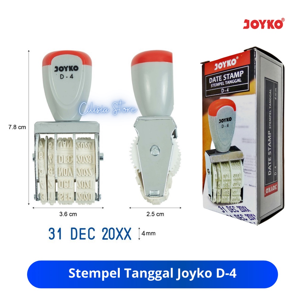 

Stempel tanggal Bulan Tahun Joyko D-4 / Date Stamp Joyko / Cap tanggal