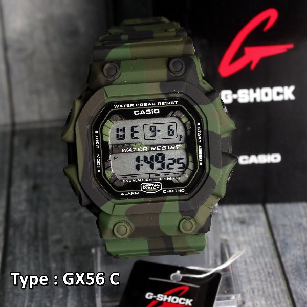 MODEL BARU CASIO G-Shock GX56 Loreng Army Tentara . Jam tangan pria digital outdoor water resist