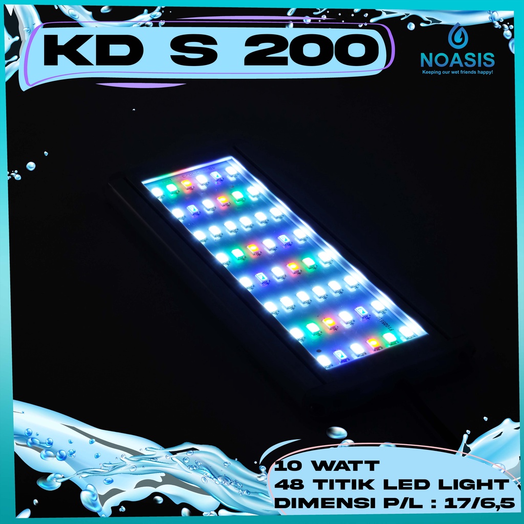 LAMPU KANDILA LED S200 S-200 10W AQUARIUM AQUASCAPE