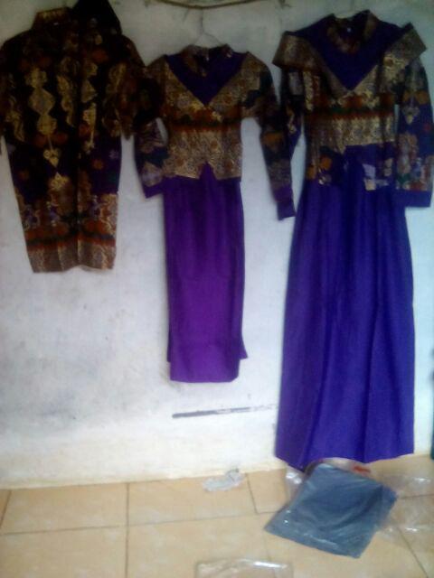 Wou Batik Belvania Family Batik Couple Maura Couple - Sania Ruffle Batik Couple Ori Ndoro - Kg029