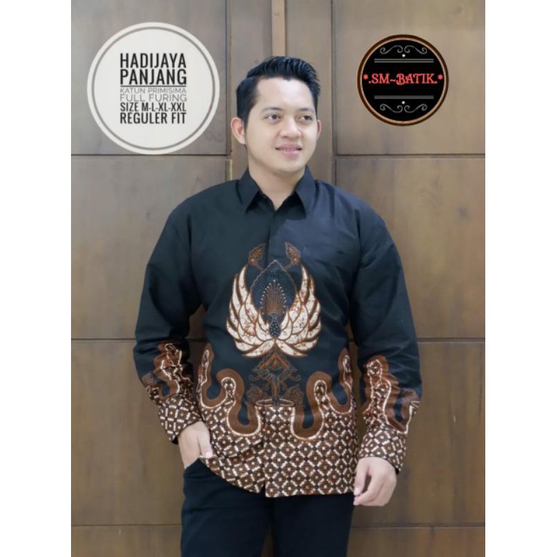 Kemeja Batik Lengan Panjang Pria HADIJAYA PANJANG Bahan Katun Full Furing