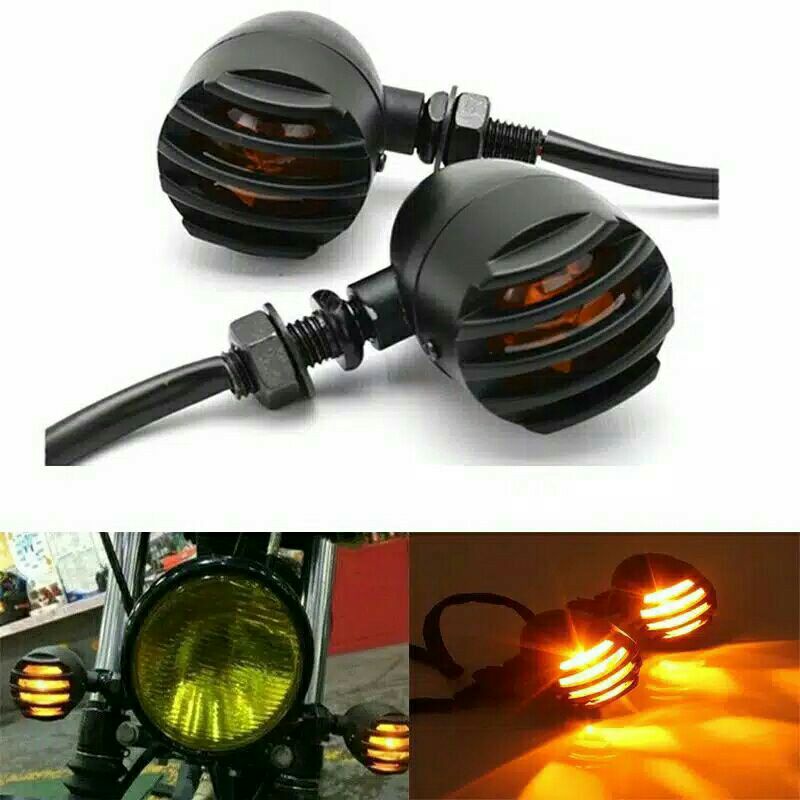 Lampu Sein lampu sen Grill Tralis Lampu Sein Reteng Tralis Lampu Japstyle CB Caferacer lampu Motor